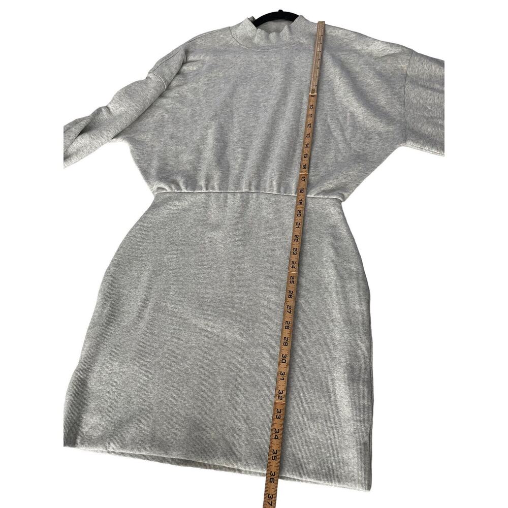 SPIRITUAL GANGSTER Small Gray Sweatshirt Dress Balloon Sleeve NEW HTF #7139 - Picture 10 of 13